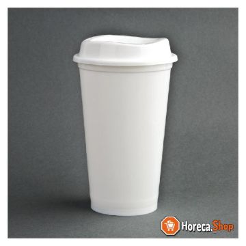 Polypropyleen herbruikbare koffiebeker 450ml (25 stuks)