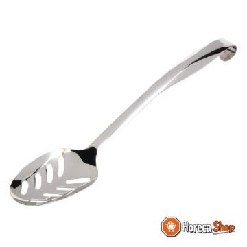 Stainless steel perforated serving spoon