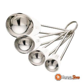 Set stainless steel measuring spoons