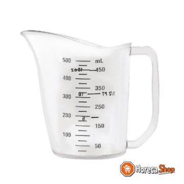 Polycarbonate measuring cup 0.5ltr