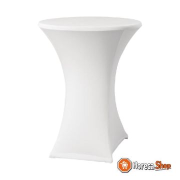 Housse de table debout extensible samba blanc d2