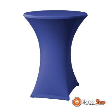 Housse de table debout stretch samba bleu d2