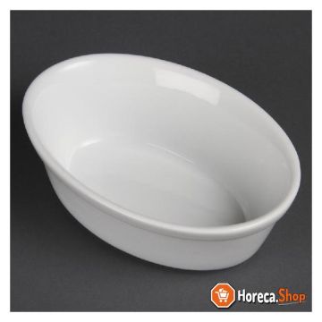 Whiteware oval dishes 16.1 cm
