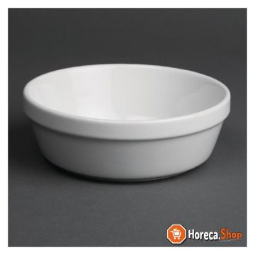 Whiteware oval dishes 13.7 cm