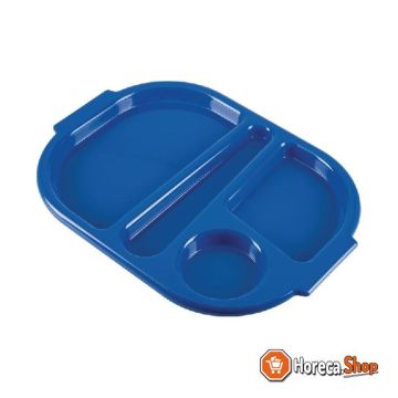 Kristallon trays with compartments 37.5 x 27.8 cm blue