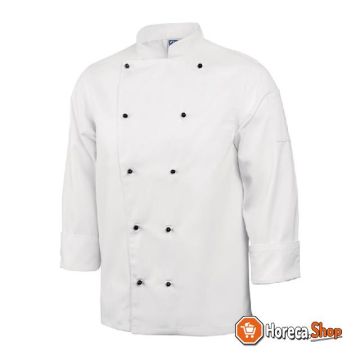 Whites chicago unisex chef s jacket long sleeve white l