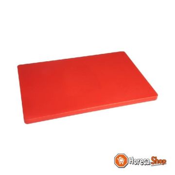 Ldpe extra thick cutting board red 450x300x20mm