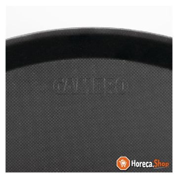 Camtread round non-slip fiberglass tray black 40.5cm