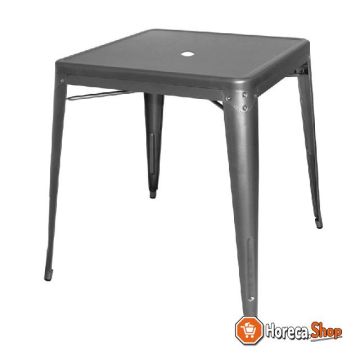 Vierkante bistro tafel grijs 66cm