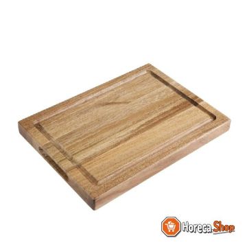 Acacia wood steak board without insert small