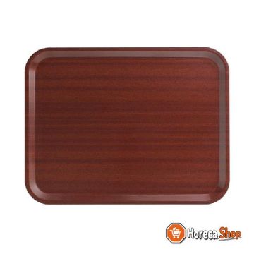 Capri laminated tray mahogany 43x33cm