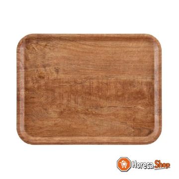 Madeira laminated tray brown olive 43cm