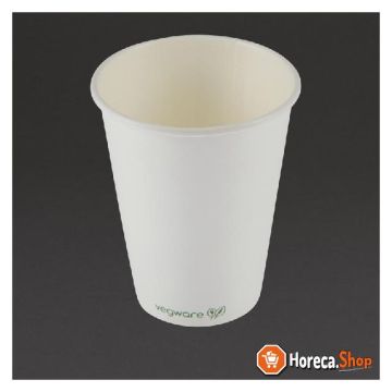 Kompostierbare kaffeetassen weiß 34cl
