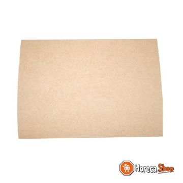 Compostable unbleached greaseproof paper 38x27.5cm