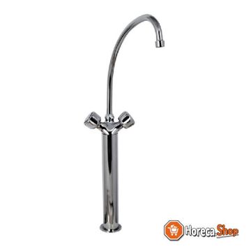 Heavy duty monobloc mixer tap with knobs, 20cm column and 20cm tap