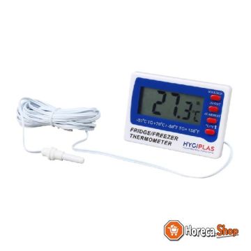 Digital refrigeration and freezer thermometer