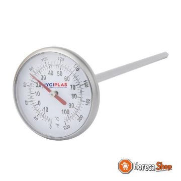 Pocket thermometer with dial