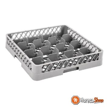 Glass basket with 16 compartments