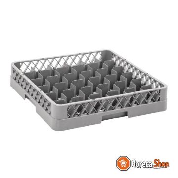 Glass basket with 36 compartments