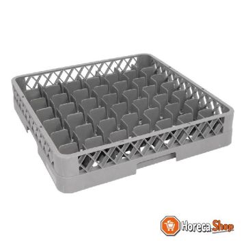 Glass basket with 49 compartments