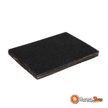 Abrasive mesh for grill plate