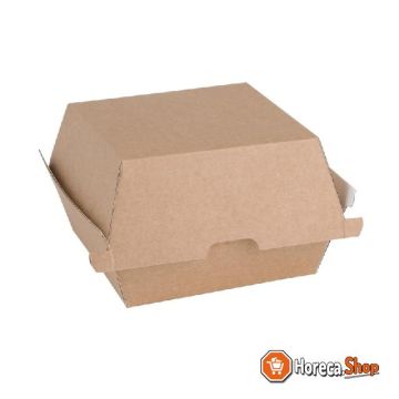 Composteerbare hamburgerdoosjes kraft klein (200 stuks)