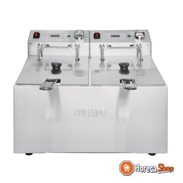 Doppelfritteuse 2x5l 2800w mit timer