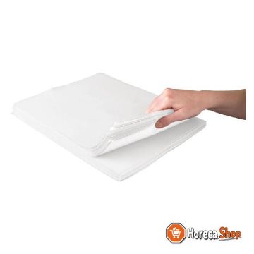 Tafelmat voor eenmalig gebruik wit - 300x400mm (500 stuks)