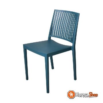 Baltimore stapelbare polypropyleen stoelen blauw (4 stuks)