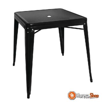 Bistro tafel vierkant 668mm zwart