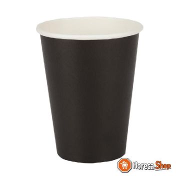 Koffiebekers enkelwandig zwart 34cl