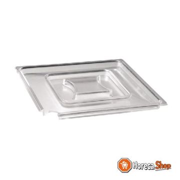 Float square transparent lid 19x19cm