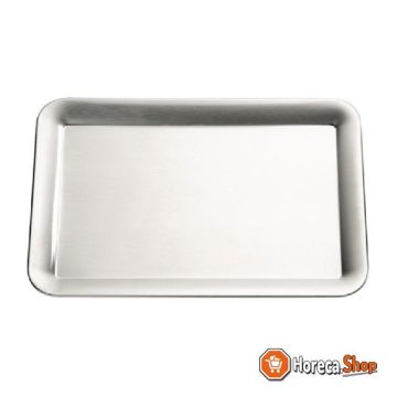 Pure stainless steel serving tray for 6 bowls