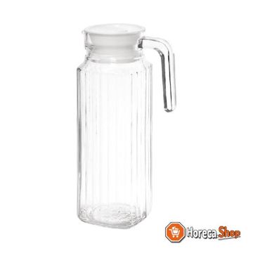 Glass jugs with lid 1ltr
