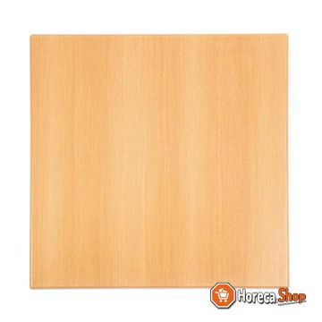 Square table top beech 60cm