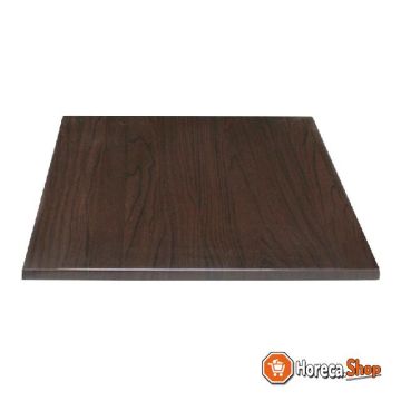 Vierkant tafelblad donkerbruin 60cm