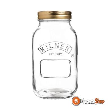 Weck jar with screw lid 1ltr