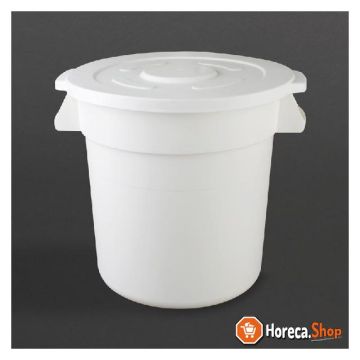 Round stock container white 76ltr