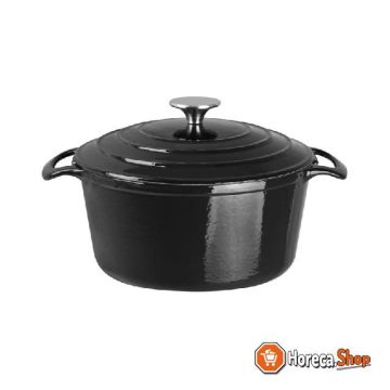 Round frying pan black 3.2ltr
