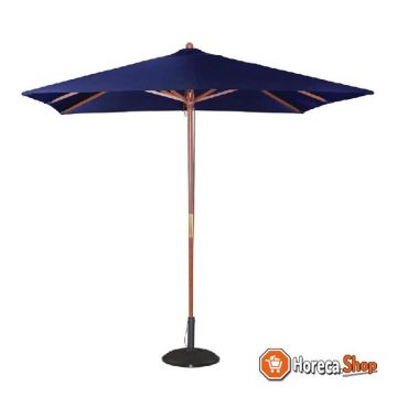 Vierkante donkerblauwe parasol 2,5 meter
