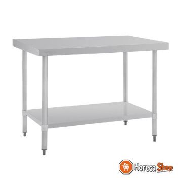 Stainless steel work table without backrest 90x120x70cm