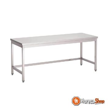 Stainless steel work table without bottom shelf 85x70x70cm