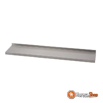 Stainless steel wall shelf without supports 200x40cm