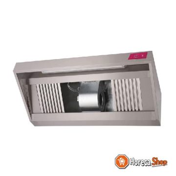 Stainless steel extractor hood with motor 54x100x90cm