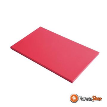 Gn1   1 hdpe cutting board smooth red