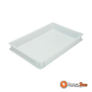 Stackable dough crate 60x40x7.5cm