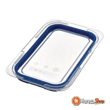 Couvercle hermétique  pour boîte alimentaire bleue en abs gn1   4