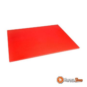 Ldpe cutting board red 600x450x10mm
