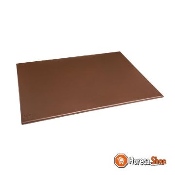 Hdpe cutting board brown 600x450x12mm