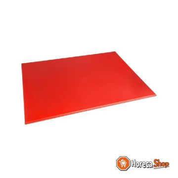 Hdpe cutting board red 600x450x12mm